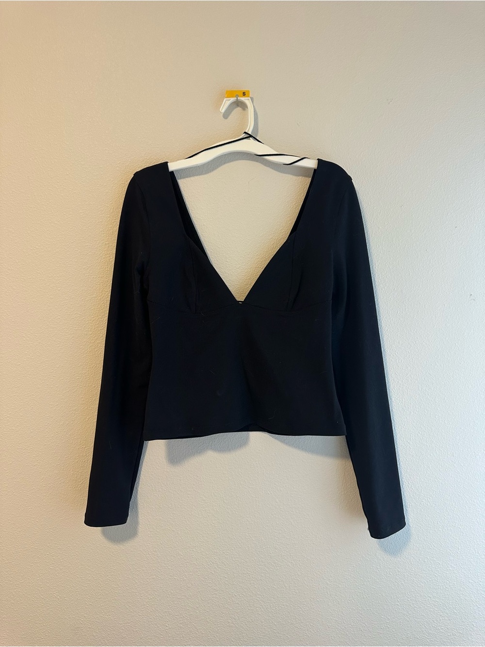 Free People Duo Long Sleeve Top Black